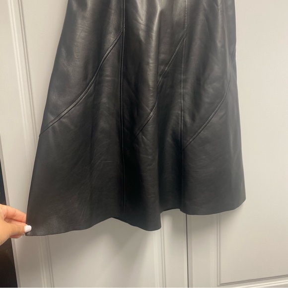 Rag and Bone Lamb Leather Skirt Size 4 - Picture 2 of 7